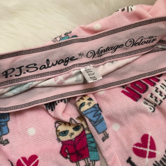 P.J. Salvage vintage velour pajama set - like new! - Picture 8 of 10